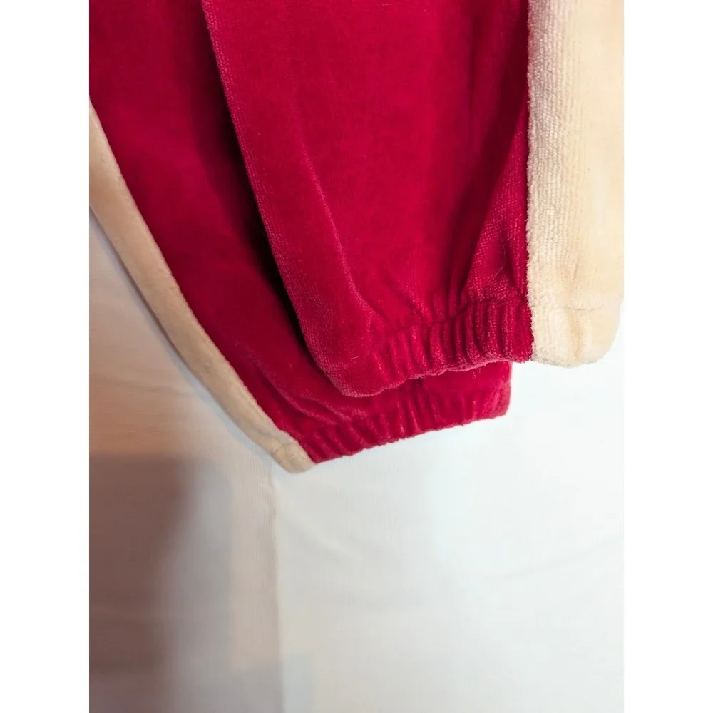 Radio Flyer Kids Red Velour Tracksuit Hooded‎ Jacket Joggers Set 12 Months